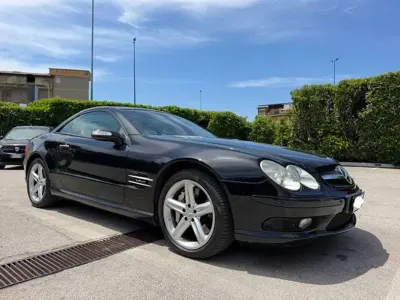Usata Mercedes SL600 500 CV (367 kW) 2004 Nero Cabrio