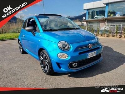 Usata Fiat 500C Sport 70 CV (51 kW) 2021 Blu Cabrio