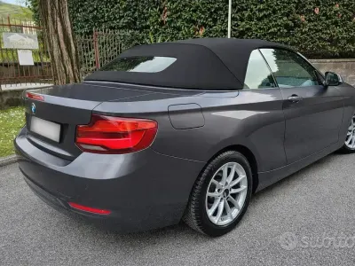 Usata BMW 218 Advantage 150 CV (110 kW) 2018 Nero Cabrio