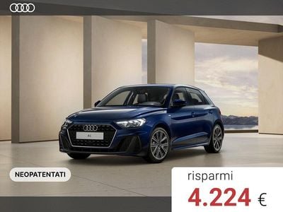 Nuova Audi A1 Sportback S-Line 116 CV (85 kW) 2025 Blu navarra metallizzato Utilitaria