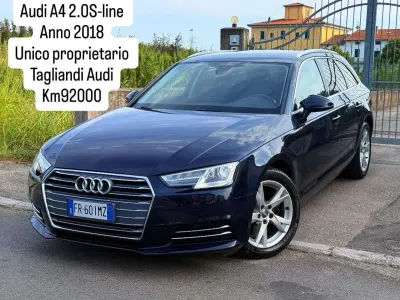 Usata Audi A4 S-Line 122 CV (89 kW) 2018 Blu/azzurro Station wagon
