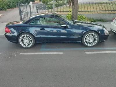 Usata Mercedes SL350 245 CV (180 kW) 2004 Blu Cabrio