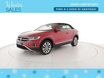Usata VW T-Roc Cabriolet Style 150 CV (110 kW) 2023 Kings red metallizzato/black Cabrio