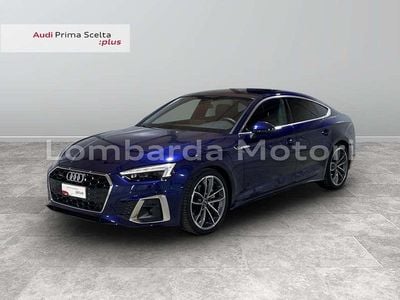 Usata Audi A5 Sportback S-Line 204 CV (150 kW) 2024 Blu navarra metallizzato Utilitaria