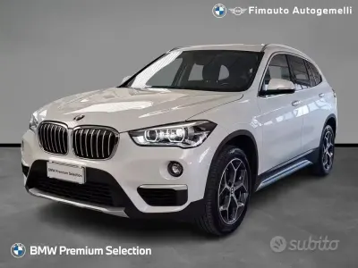 Usata BMW X1 xLine 150 CV (110 kW) 2018 Bianco / metallizzato SUV
