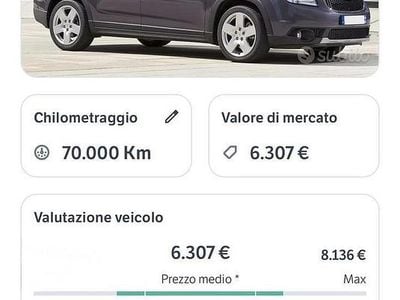 Usata Chevrolet Orlando 163 CV (119 kW) 2013 Grigio Monovolume