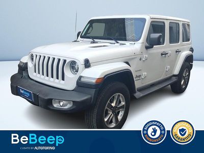 Usata Jeep Wrangler Unlimited Sahara 200 CV (147 kW) 2020 Bianco pastello SUV