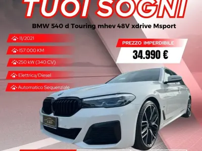 Usata BMW 530 Sport Line 339 CV (249 kW) 2021 Bianco Station wagon