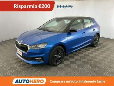 Usata Skoda Fabia Style 95 CV (69 kW) 2021 Blu/azzurro Utilitaria