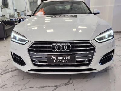 Usata Audi A5 190 CV (139 kW) 2019 Bianco Coupé