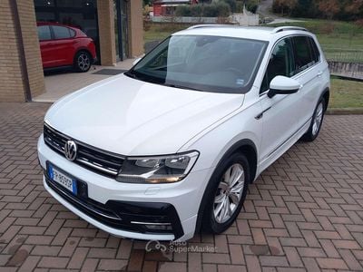 Usata VW Tiguan R-line 150 CV (110 kW) 2018 Bianco SUV