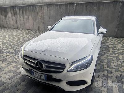Usata Mercedes C200 136 CV (100 kW) 2015 Bianco Station wagon