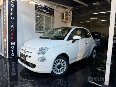 Brugt Fiat 500 Lounge 69 HK (50 kW) 2019 Hvid Sedan