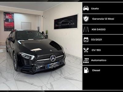 Usata Mercedes A200 AMG Line Premium 150 CV (110 kW) 2021 Nero Berlina