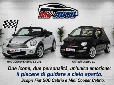 Usata Fiat 500 69 CV (50 kW) 2012 Nero Cabrio