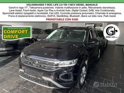 Usata VW T-Roc Life 116 CV (85 kW) 2023 Nero SUV
