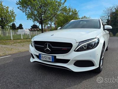 Usata Mercedes C200 136 CV (100 kW) 2015 Bianco Station wagon