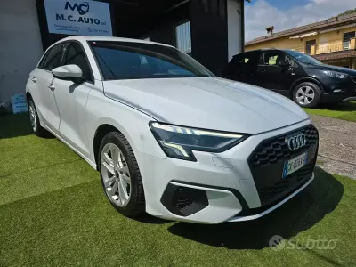 Usata Audi A3 Advanced Plus 116 CV (85 kW) 2022 Bianco Berlina