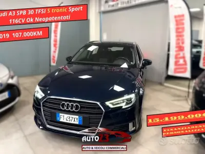 Usata Audi A3 Sport 116 CV (85 kW) 2019 Blu Berlina