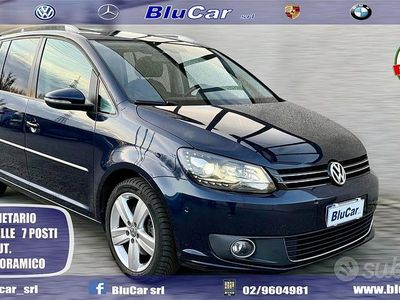 Usata VW Touran Highline 140 CV (102 kW) 2014 Blu Monovolume