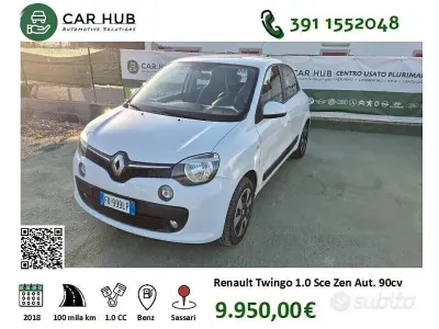 Usata Renault Twingo Zen 90 CV (66 kW) 2018 Bianco Utilitaria