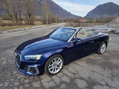 Usata Audi A5 Cabriolet S-Line 190 CV (139 kW) 2020 Blu/azzurro Cabrio