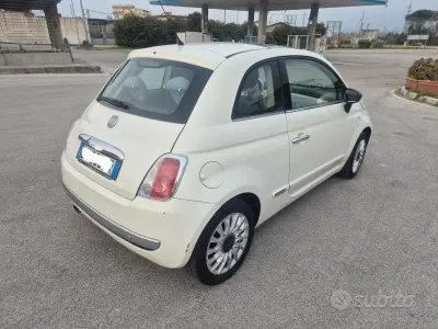 Usata Fiat 500 69 CV (50 kW) 2009 Bianco Cabrio
