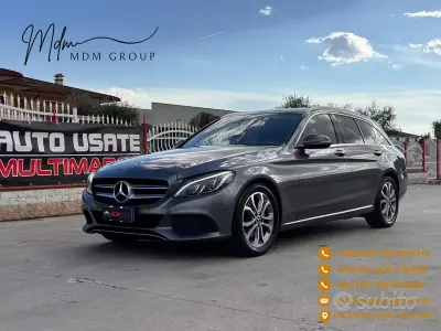 Usata Mercedes C220 Exclusive 170 CV (125 kW) 2018 Grigio Station wagon