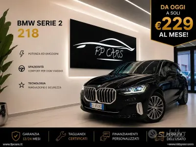Usata BMW 218 Active Tourer Luxury Line 150 CV (110 kW) 2023 Nero Monovolume