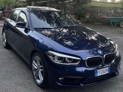 Usata BMW 118 Sport Line 150 CV (110 kW) 2016 Blu/azzurro Utilitaria