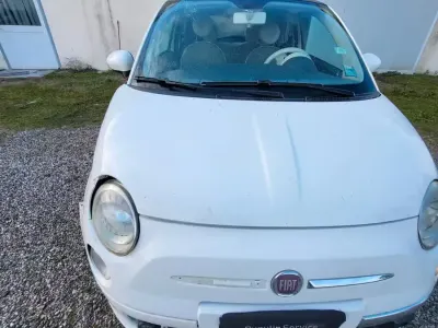 Usado Fiat 500 Pop 75 CV (55 kW) 2009 Blanco Descapotable