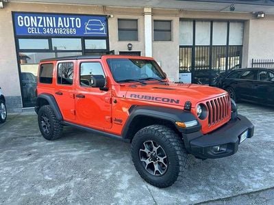Usata Jeep Wrangler Unlimited Rubicon 200 CV (147 kW) 2019 Arancione SUV