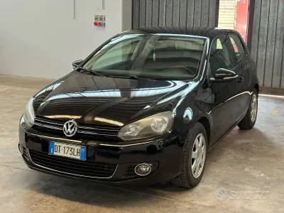 Usata VW Golf VI Highline 122 CV (89 kW) 2010 Nero Utilitaria