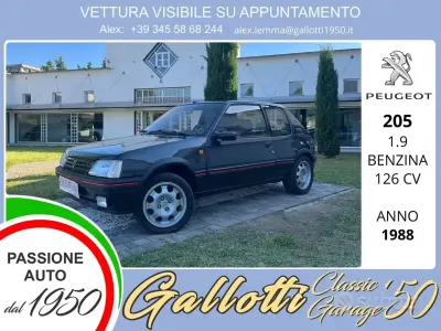 Usata Peugeot 205 GTi 126 CV (92 kW) 1988 Grigio Berlina