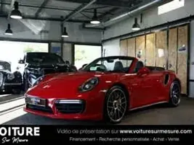 Usata Porsche 911 Turbo S Cabriolet 580 CV (426 kW) 2017 Rosso Cabrio
