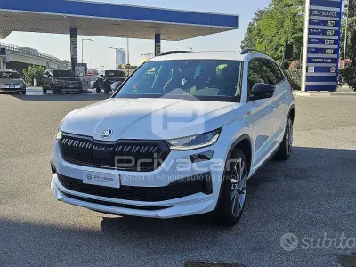 Usata Skoda Kodiaq SportLine 150 CV (110 kW) 2023 Bianco SUV