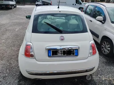 Usata Fiat 500 75 CV (55 kW) 2009 Bianco Cabrio