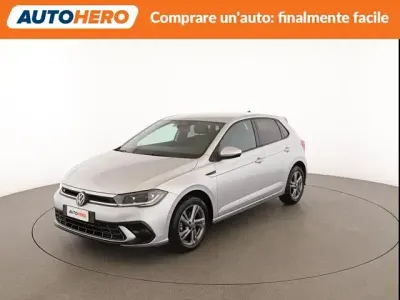 Usata VW Polo R-line 95 CV (69 kW) 2022 Argento Utilitaria