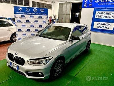 Usata BMW 118 Sport Line 136 CV (100 kW) 2016 Grigio Utilitaria