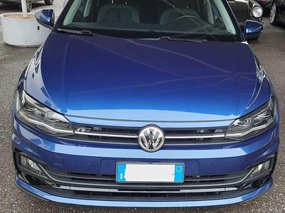 Usata VW Polo R-line 116 CV (85 kW) 2019 Blu/azzurro Utilitaria