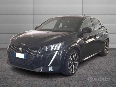 Usata Peugeot 208 GT-line 101 CV (74 kW) 2020 Nero Utilitaria