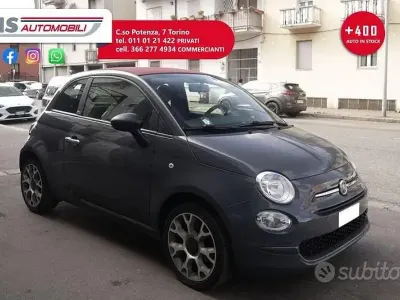 Usata Fiat 500C Club 70 CV (51 kW) 2022 Grigio scuro Cabrio