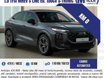 Nuova Audi Q3 Sportback Comfort 150 CV (110 kW) 2026 Grigio SUV