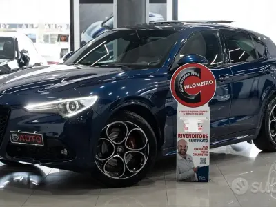 Usata Alfa Romeo Stelvio Veloce 210 CV (154 kW) 2021 Blu SUV