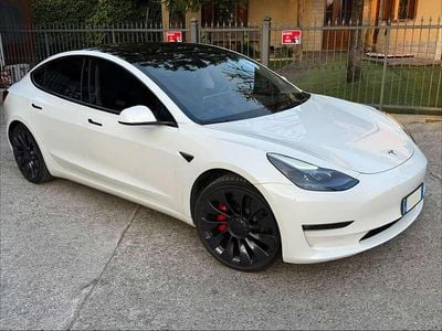 Usata Tesla Model 3 Performance 155 kW (211 CV) 2021 Bianco Berlina
