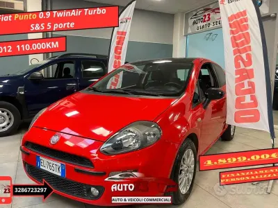 Usata Fiat Punto S 84 CV (61 kW) 2012 Rosso Utilitaria