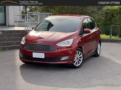 Usata Ford C-MAX Titanium 120 CV (88 kW) 2015 Rosso Monovolume