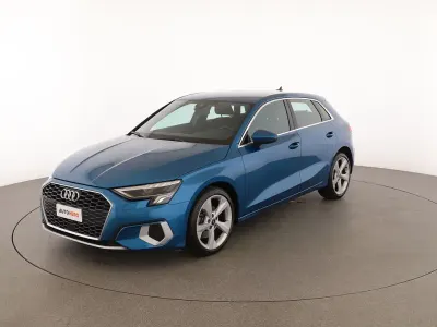 Usata Audi A3 Advanced 150 CV (110 kW) 2021 Blu/azzurro Berlina