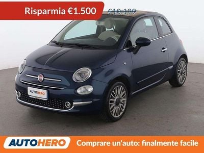 Usata Fiat 500C Lounge 70 CV (51 kW) 2017 Blu Cabrio