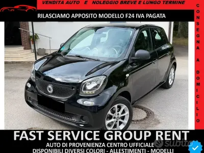 Usata Smart ForFour Prime 71 CV (52 kW) 2016 Nero Utilitaria